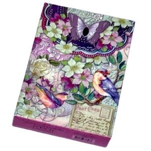 Pooch & Sweetheart Lavender Floral Bird Embellished *Pouch (73747P)
